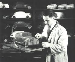 Arnott B Grissinger Working On A Clay Model Of The Chrysler Airflow 1933 History Design Chrysler Airflow Car Design Sketch