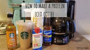 Made with coffee, banana and other ingredients, this protein shake will not only make sure that you start your day with energy, but also that you are 7. How To Make A Protein Iced Coffee At Home Only 1gram Of Sugar Crystal Evans Youtube