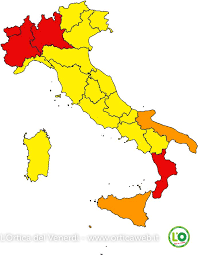 Zone rosse, zone arancioni e zone verdi. Italia A Colori Regioni Rosse Arancioni E Gialle Orticaweb