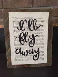 I Ll Fly Away Hymn Board Diy Hymnboard Hymnal Craft Decoration House Illflyaway Hymn Art Ill Fly Away Home Crafts