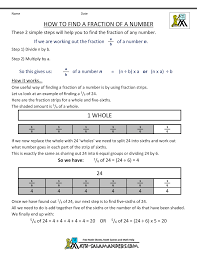 How to find a fraction of a whole number here are the two easy steps for finding the fraction of a number: Fraction Of A Whole Number