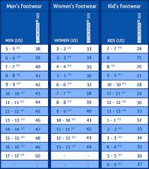 Shoe Size Chart