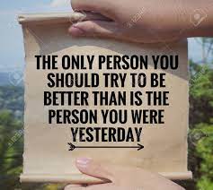 You are stronger than you were yesterday. Inspirational And Motivational Quote The Only Person You Stock Photo Picture And Royalty Free Image Image 108868644