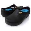 At the very least, the upper sole of the shoe needs to be able to withstand significant moisture for safety reasons. 1