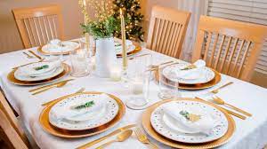 Set it on top of the tablecloth or. Christmas Tablescape Christmas Table Setting Decoration Youtube