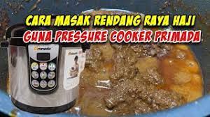 Cik qq tunjuk secara kasar cara nak guna pressure cooker brand dessini. Cara Masakrendang Guna Pressure Cooker Primada Dengan Mudah Youtube