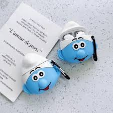 Cute 3d Smurf Airpod Case Cover Airpod Case Cute Ipod Cases Cute Phone Cases
