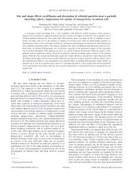 Smooth endoplasmic reticulum, mitochondria, golgi bodies, lysosomes. Pdf Size And Shape Effects On Diffusion And Absorption Of Colloidal Particles Near A Partially Absorbing Sphere Implications For Uptake Of Nanoparticles In Animal Cells