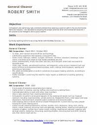 General Cleaner Resume Samples Qwikresume