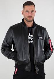 © 2021, alpha industries, inc. Alpha Industries Ma 1 D Tec Leather Bomber Fliegerjacken