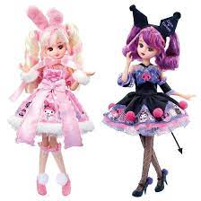MY MELODY Sweet Pink Style  KUROMI Spicy Black Style Licca-chan Set of 2  Dolls | eBay