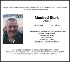 Traueranzeigen von Manfred Stark