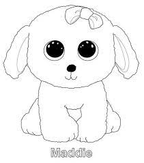 Maddie From Beanie Boo Coloring Sheet Beanie Boo Party Bear Coloring Pages Beanie Boo