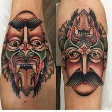 Most devil faces sport horns on their head and scary eyes. Face Tattoo Tattoos Skull Tattoo