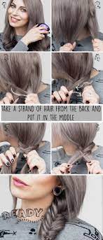Fischgratenzopf Anleitung How To Do A Fishtail Braid Step By Step Tutorial Easy Fast Flechten Geflochte Graue Haare Flechttechniken Haare Flechten Lernen Haare