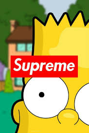 Supreme x bart simpson milo bape fairchild paris print 14 x18. Wallpaper The Simpsons X Supreme