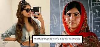 To all the girls who have faced injustice and been silenced. Mia Khalifa Trolls Malala Yousafzai In Gonna Tell My Kids Trend