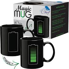 It goes back to black once the diys color changing coffee mugs completely cool down. Magic Coffee Heat Sensitive Mug Battery Charging Design Color Changing Heat Cup 12 Oz By Chuzy Chef Walmart Canada