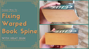 After attaching the spine simply line up the cloth and glue first one side and then the other to the cover. Fixing Warped Paperback Book Spine In 3 Minutes Youtube