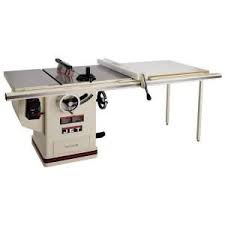 5 Hp 10 In Deluxe Xacta Saw Table Saw With 50 In Fence Cast Iron Wings And Riving Knife 230 Vo Woodworking Table Saw Jet Woodworking Tools Woodworking Saws