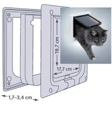 Trixie Kedi Kopek Kapisi Beyaz 18 7 Cm X 17 7 Cm Evcilbesinleri Com