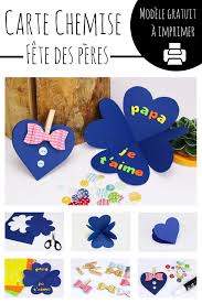 En plus, grâce à notre gabarit à imprimer, c'est vraiment super facile à faire ! Carte Chemise Coeur Fete Des Peres 10 Doigts Fete Des Peres Carte Fete Des Meres Idee Fete Des Peres