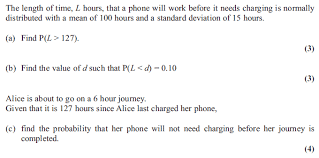 Exam Questions Normal Distribution Finding A Probability Examsolutions