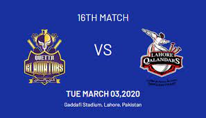 I know immediately after match people search what is the psl results now and the latest psl results. Psl 2020 Quetta Gladiators Vs Lahore Qalandars Live Score Updates Match 16