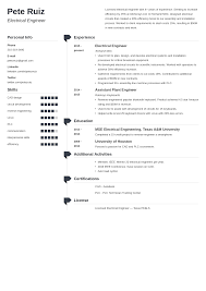 electrical engineering resumeexamples