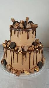 Nutella Chocolate Cake Layers Of Dark Chocolate Cake And Nutella Buttercream Topped With Chocolate Ga Candy Birthday Cakes Chocolate Cake Recipe Reeses Cake