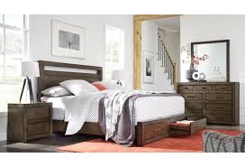 Modern Brownstone Queen Panel Storage Bed With Usb Charging Outlets Rotmans Platform Beds Low P In 2020 King Bedroom Sets Bedroom Sets Furniture Queen King Bedroom
