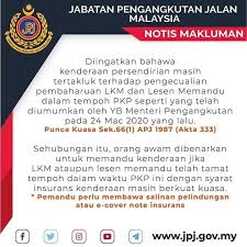 Dalam hal lain, beliau turut berkata mulai hari ini. Takaful Kenderaan Murah Lesen Memandu Tamat Tempoh Pkp Anda Tidak Perlu Risau Jika Lesen Memandu Anda Telah Tamat Tempoh Pihak Jpj Memahami Keadaan Pkp Pergerakan