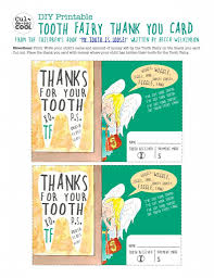 Diy Printable Tooth Fairy Thank You Card From The Children S Book My Tooth Is Loose By Becca Wilkinson Tooth Fairy Diy Printables Thank You Cards