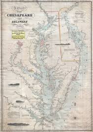 A Chart Of The Chesapeake And Delaware Bays Geographicus