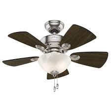 Add that extra touch to any indoor or outdoor setting. Hunter 34 Watson Brushed Nickel Ceiling Fan With Light Kit And Pull Chain Walmart Com Walmart Com