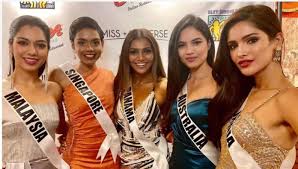 Though the host correctly introduced miss philippines as the winner of the best national costume, he mistakenly turned to address miss malaysia. First Time In History 5 Indian Origin Ladies In Miss Universe 2019 Race Telugubulletin Com