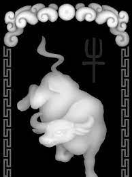 十二生肖系列 牛灰度圖浮雕圖