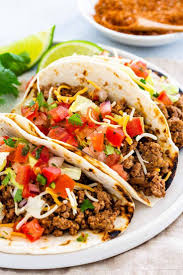 Ground Beef Tacos Jessica Gavin Recipe Tacos Beef Ground Beef Tacos Ground Beef Taco Seasoning