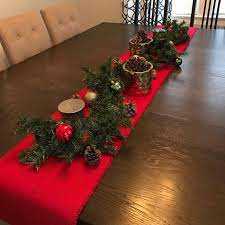 Red Burlap Table Runner Christmas Table Runner Rustic Christmas Decoration Custom Sizes Available In 2020 Christmas Decorations Rustic Christmas Table Runner Christmas Decorations