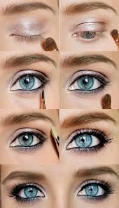 Smokey Eye Makeup For Blue Eyes Step By Step Best Eyeshadow Colors For Blue Eyes How To Accent Blue Blue Eye Makeup Tutorial Step By S In 2020 Eye Makeup Steps Hooded Eye Makeup Blue Eye Makeup