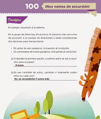 Esta página foi criada para apresentar, discutir e comentar desafios matemáticos e questões de. Nos Vamos De Excursion Desafios Matematicos 4to Bloque 5 Apoyo Primaria