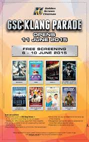 It is the largest malaysian cinema company, with most of its cinemas are located in the mid valley megamall with 21 screen cinemas and 2763 seats. Gsc Klang Parade Free Screening Kalpanapiroshaan