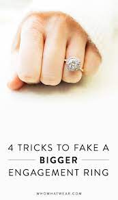 4 Proven Tricks To Make Your Engagement Ring Look More Expensive Big Wedding Rings Engagement Engagement Rings