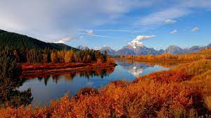 Download Wallpaper 1920x1080 Autumn River Sky Nature Full Hd 1080p Hd Background Autumn Wallpaper Hd Desktop Wallpaper Fall Landscape Wallpaper