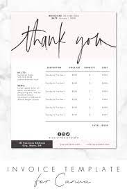 Invoice Template For Canva Invoice Design Order Form Etsy Invoice Design Invoice Design Template Invoice Template