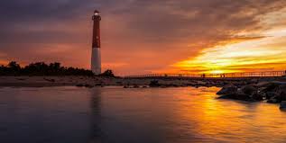 Barnegat Lighthouse At Dawn Long Beach Island Lighthouse Barnegat Lighthouse