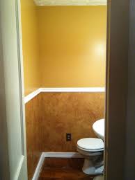 1 2 Bath After I Painted It In Behr Peanut Butter Satin With Faux Finish Below Living Room Colors Floor Paint Colors Porch And Patio Paint