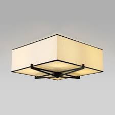 For a ceiling that is low in height, flush mount bedroom light fixtures are the best as they. 4 Lights Square Flush Mount Light Classic Fabric Light Fixture In Beige For Living Room Bedroom Beautifulhalo Com