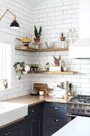 The slight open shelves and. 60 Best Ideas For Modern Farmhouse Kitchen 49 Fieltro Net Eclectic Kitchen Eclectic Kitchen Design Kitchen Remodel Small