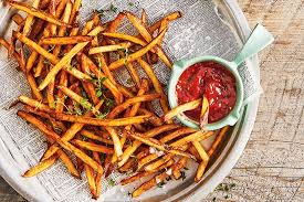 Birds Eye Cauliflower Fries Marinara Ketchup With Images Canadian Living Recipes Crispy French Fries Recipes